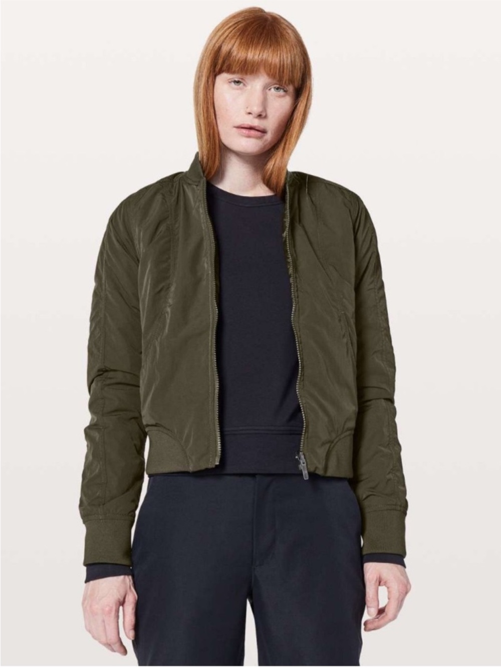 Lululemon Flip It & Reverse It Jacket Dark Olive size 6